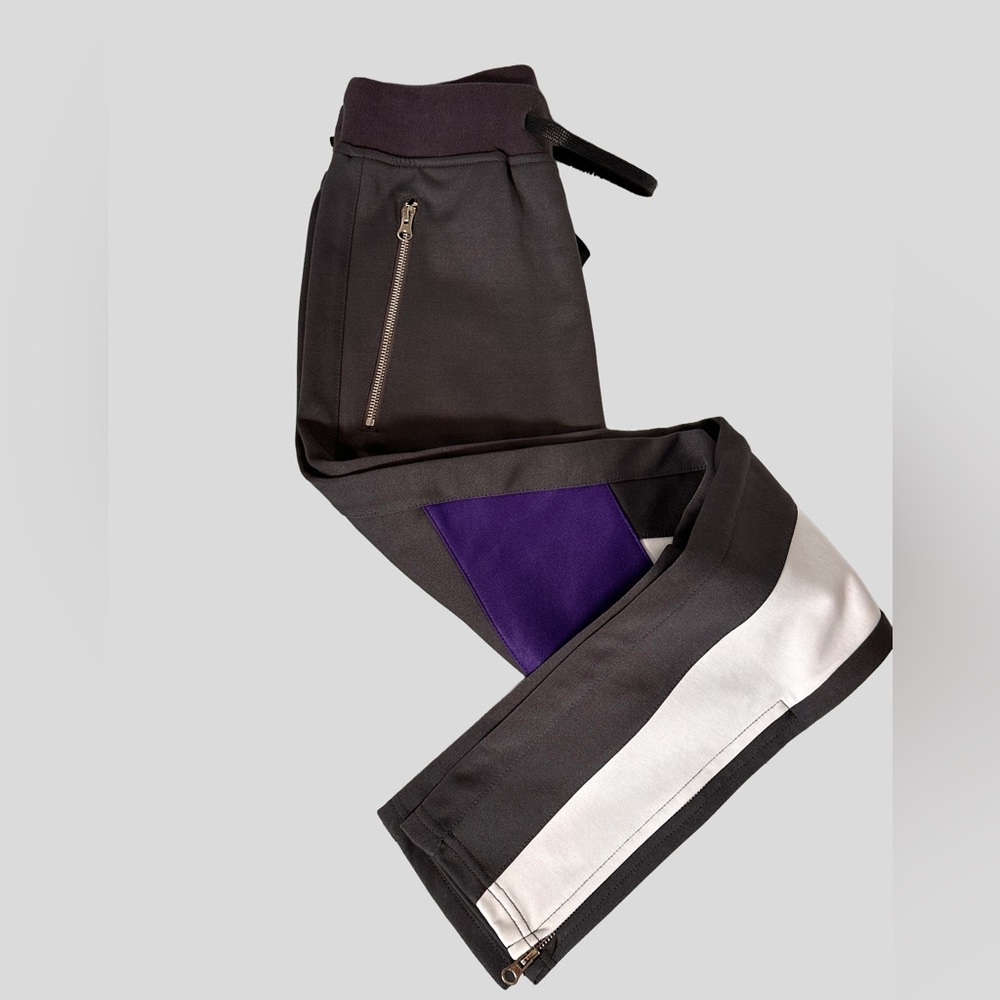 NWT - Karter Collection Gray & Puple Athletic Pant - Picture 2 of 6